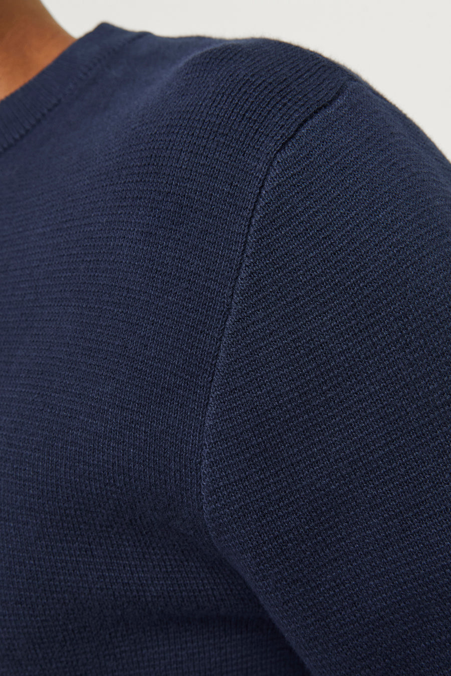 Pull à col rond - bleu - PREMIUM by JACK & JONES