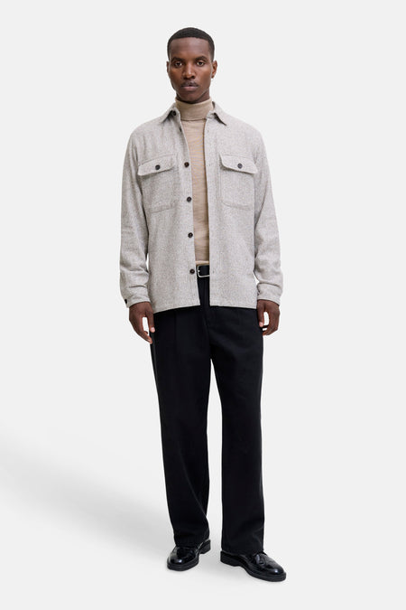Pull à col roulant - beige