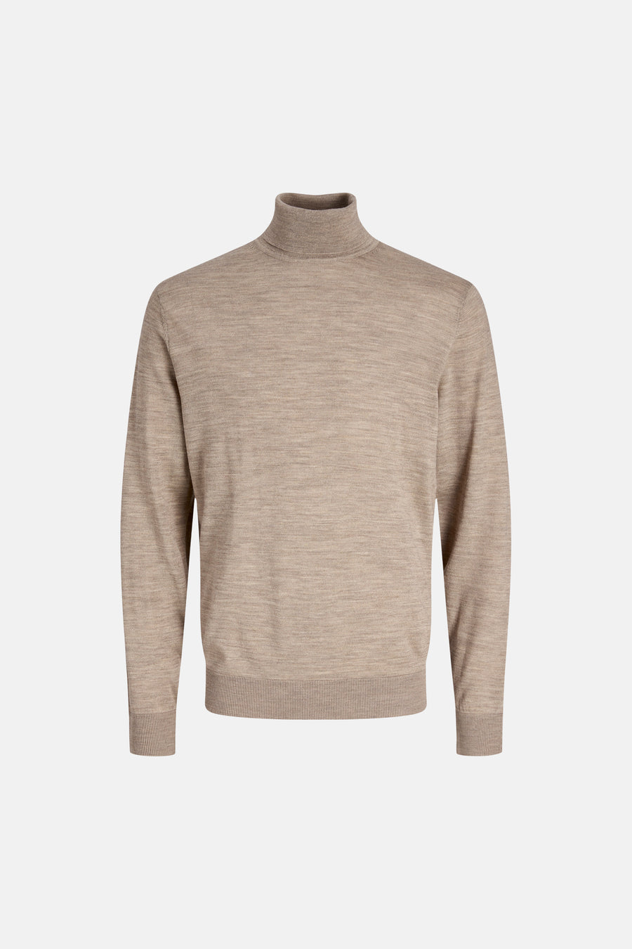 Pull col roulé beige - PREMIUM by JACK & JONES
