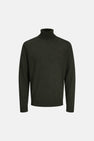 Pull col roulé vert - PREMIUM by JACK & JONES
