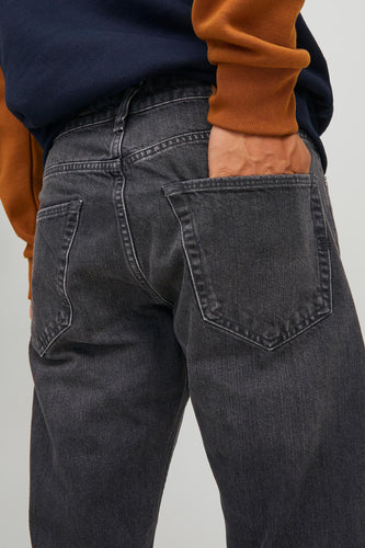 Jean &agrave; coupe carrot - gris - JACK & JONES JEANS INTELLIGENCE - 8