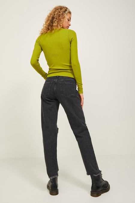 Jean &agrave; coupe droite - gris