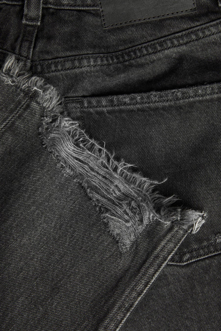 Jean &agrave; coupe droite - gris