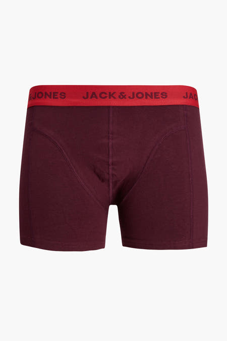 Boxer court marron d'ACCESSORIES BY JACK & JONES avec une ceinture élastique à logo.