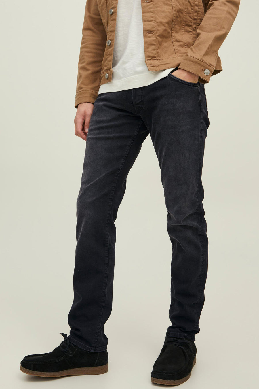 Jean slim - denim gris anthracite