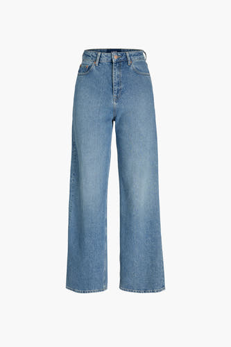 Jean en denim bleu large de JJXX, avec des poches classiques et des jambes larges.