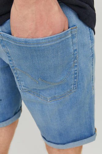 Court - denim bleu moyen