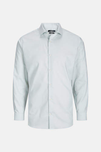 Chemise verte à longues manches de PREMIUM by JACK & JONES, texture lisse et col boutonné.
