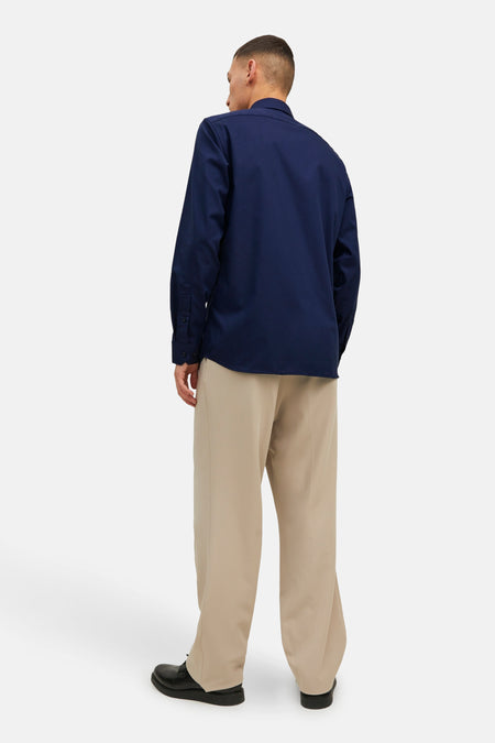Chemise &agrave; manches longues - bleu