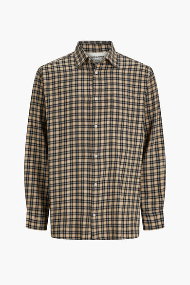 Chemise &agrave; manches longues - brun