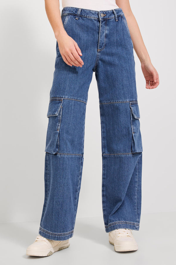 Jeans straight Mid blue denim - JJXX