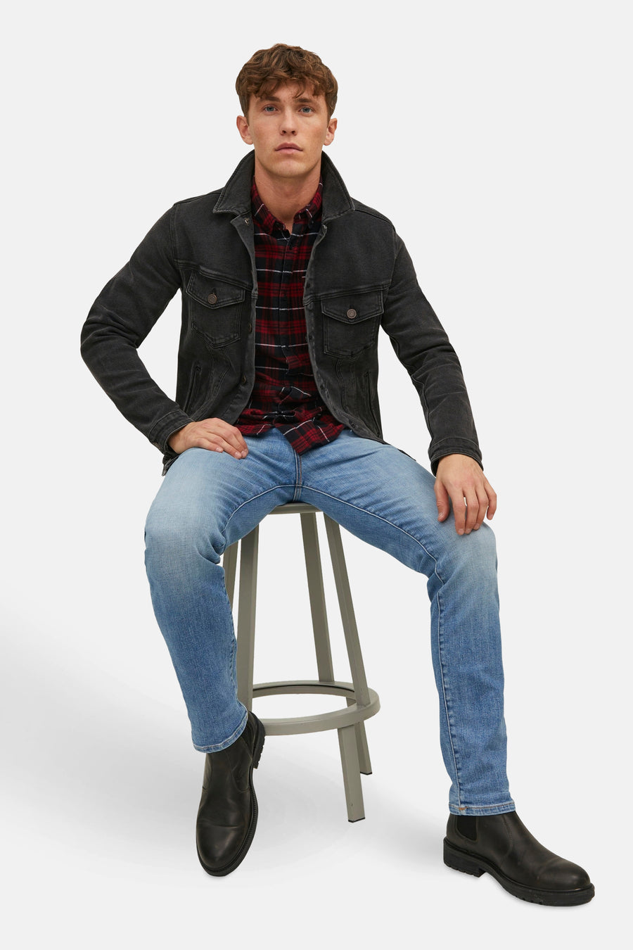 Jeans slim light blue denim - JACK & JONES JEANS INTELLIGENCE - JACK & JONES JEANS INTELLIGENCE