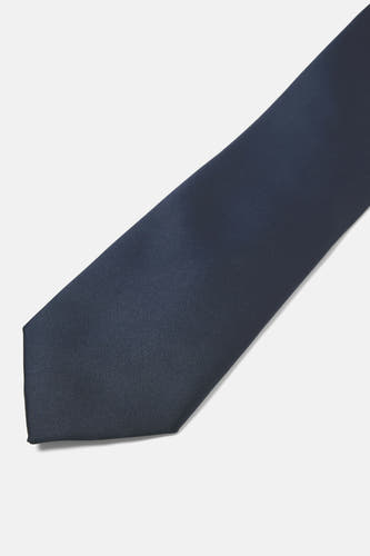 Blauwe das van ACCESSORIES BY JACK & JONES, effen kleur en gladde textuur.