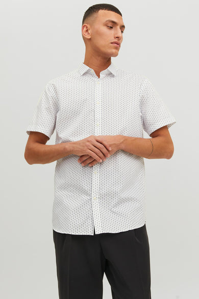 Chemise &agrave; manches courtes - blanc