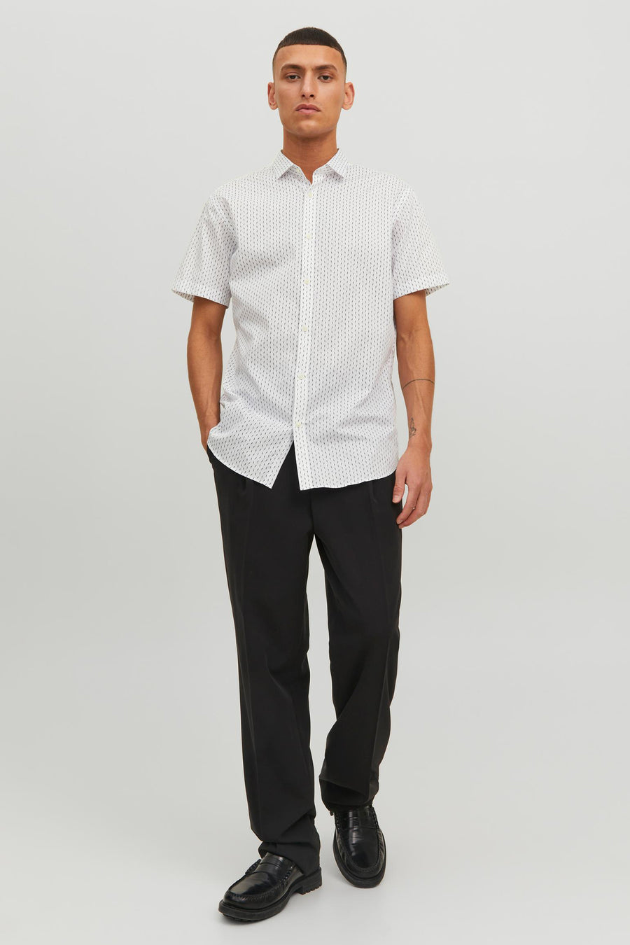 Chemise &agrave; manches courtes - blanc