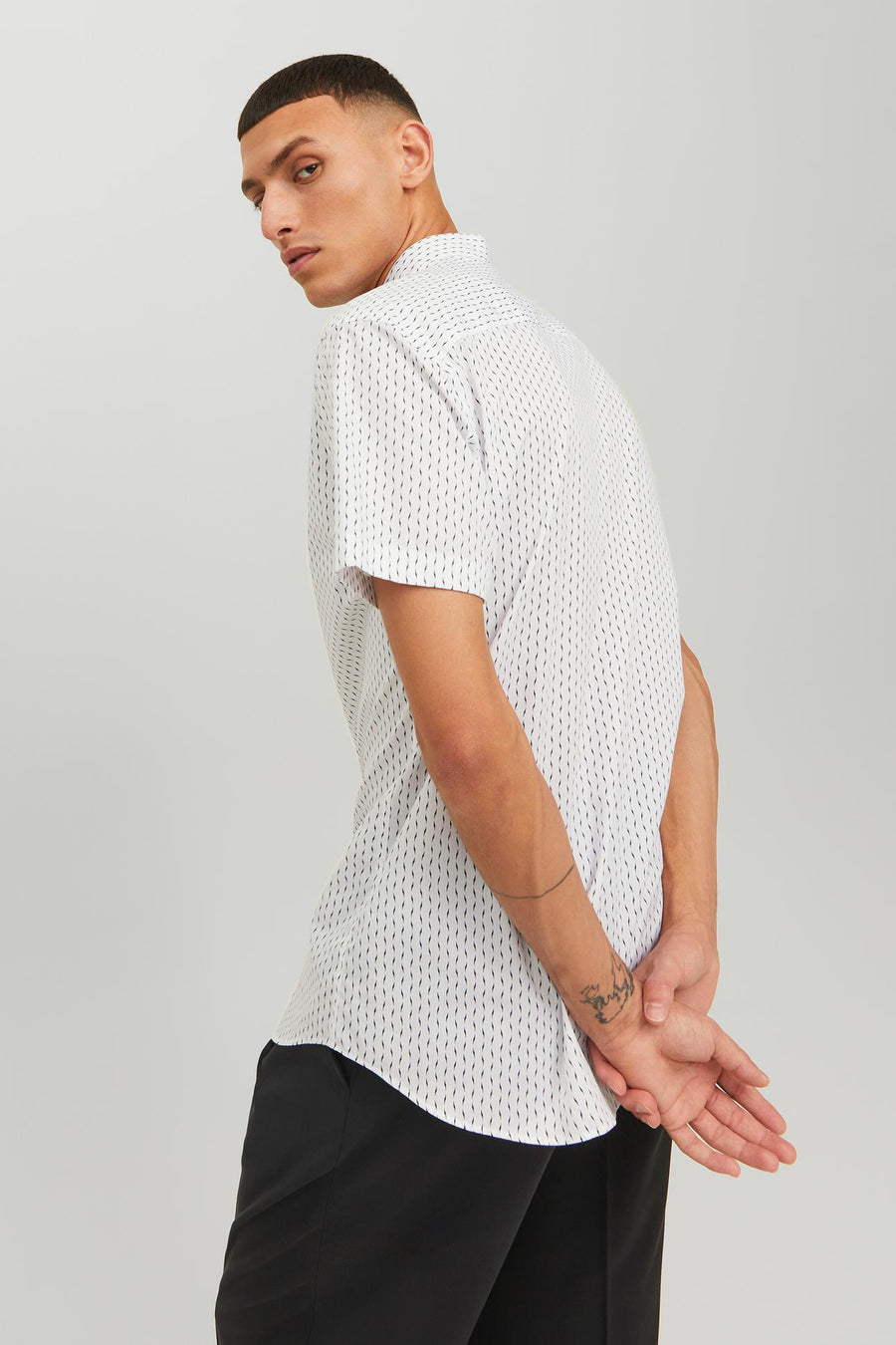 Chemise &agrave; manches courtes - blanc