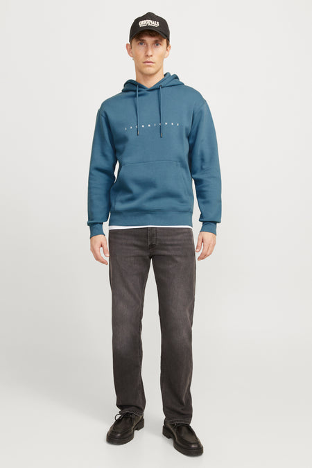 Sweat à capuche bleu - ORIGINALS BY JACK & JONES