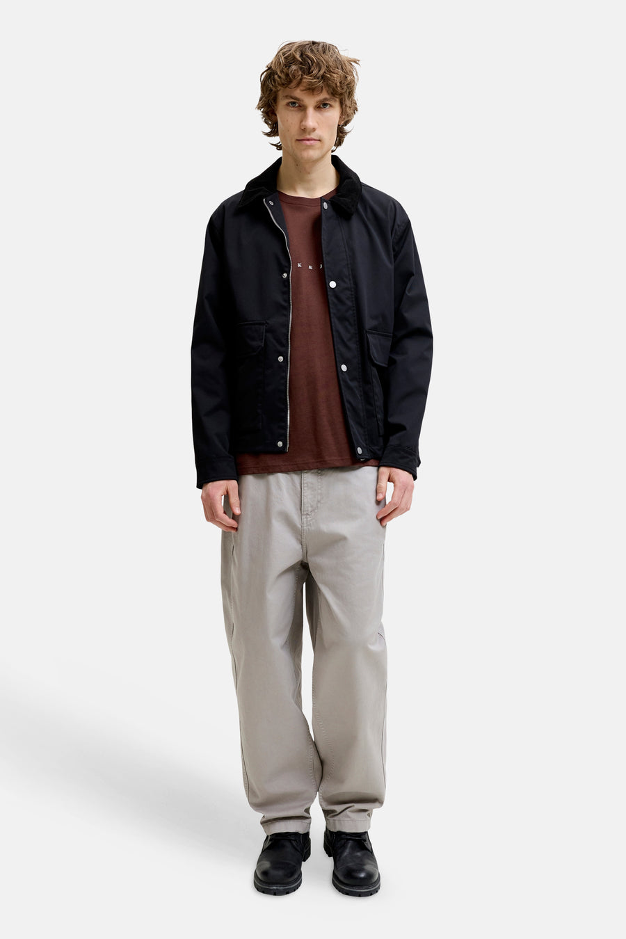 T-shirt (manches courtes) brun - ORIGINALS BY JACK & JONES