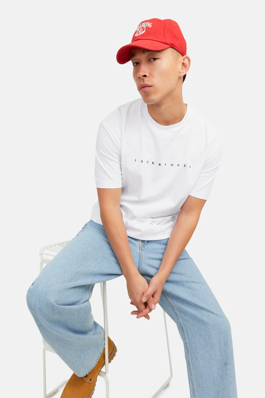 T-shirt à manches courtes - blanc - ORIGINALS BY JACK & JONES