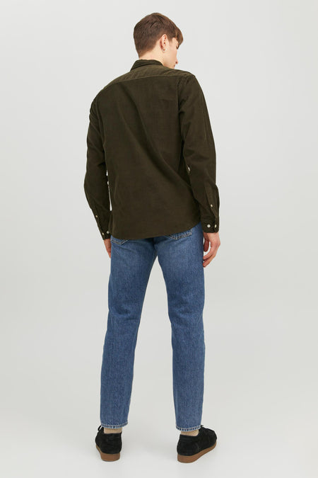 Chemise &agrave; manches longues - noir