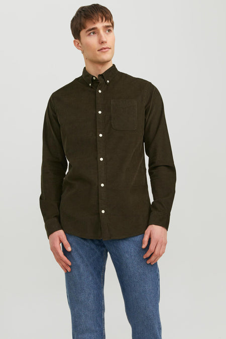 Chemise &agrave; manches longues - noir