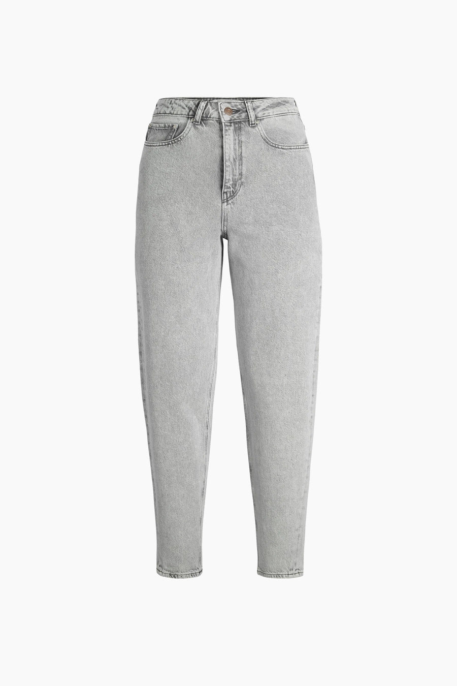 Grijze mom jeans van denim.