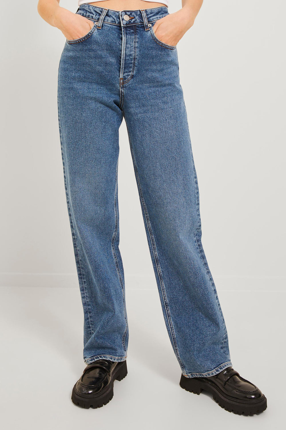 Jeans straight Mid blue denim - JJXX