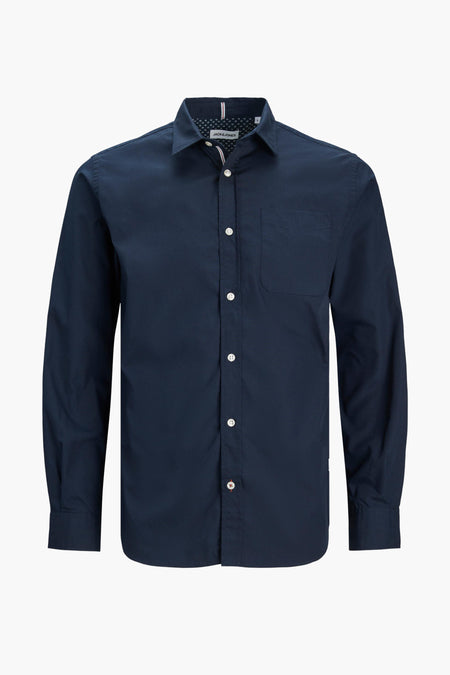 Chemise &agrave; manches longues - bleu
