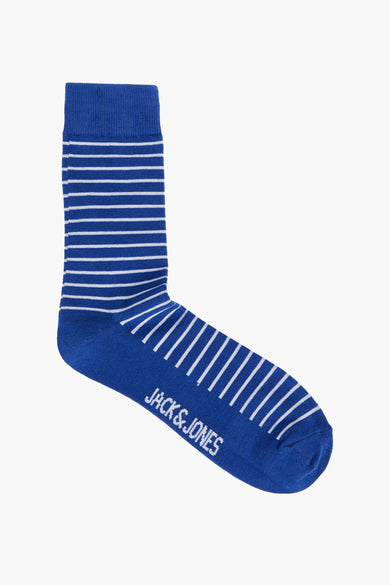 Chaussettes bleues d'ACCESSORIES BY JACK & JONES, avec un motif rayé.