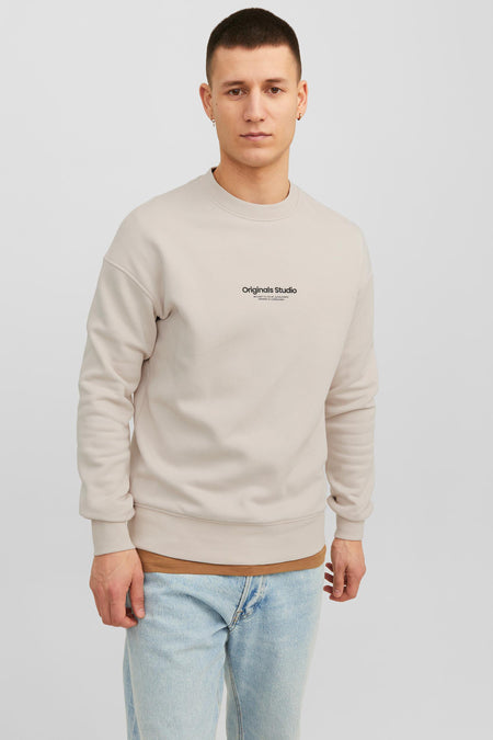 Sweat col O Écru - ORIGINALS BY JACK & JONES