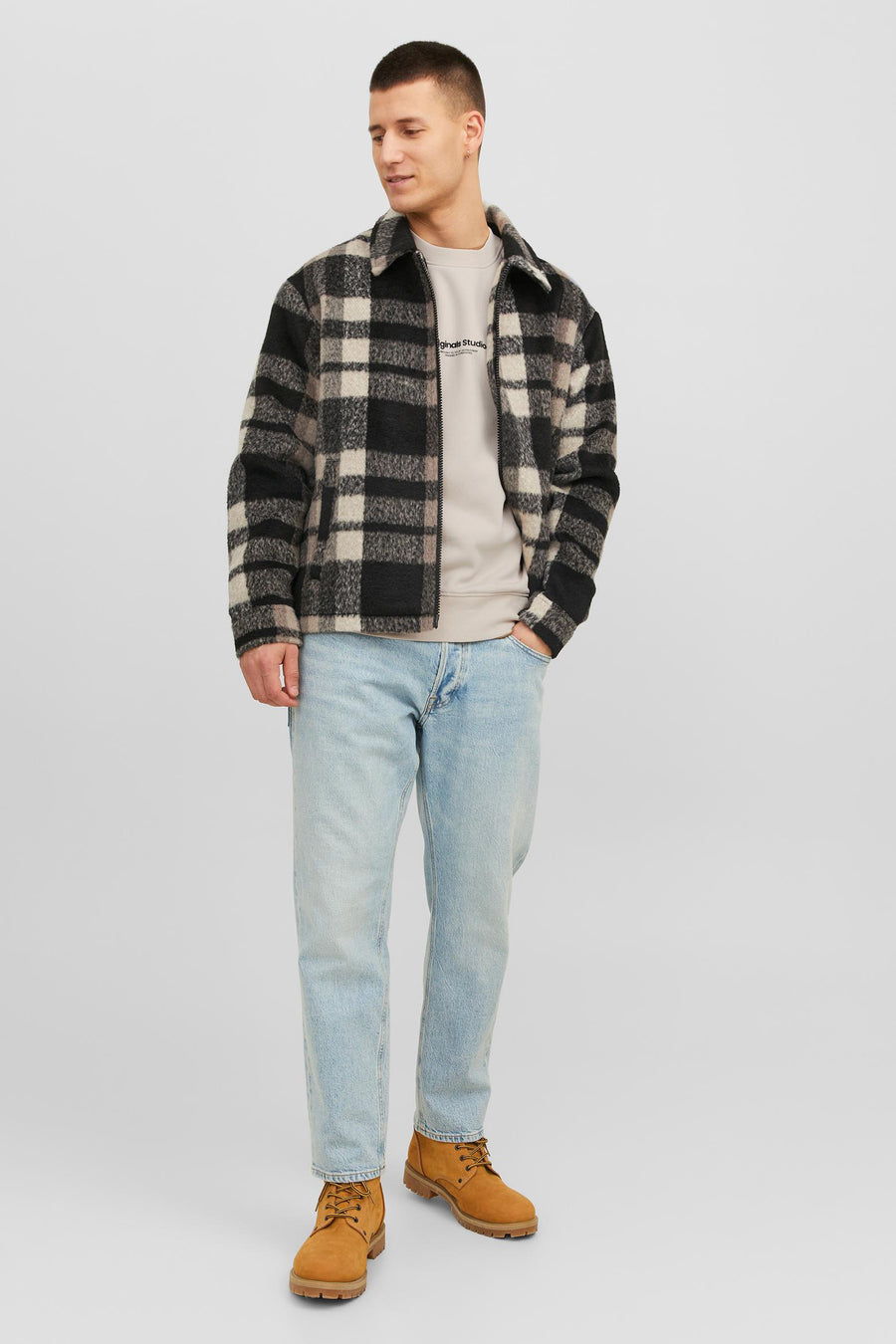 Sweat - ecru - ORIGINALS BY JACK & JONES