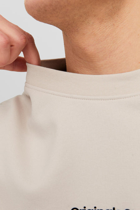 Sweat col O Écru - ORIGINALS BY JACK & JONES