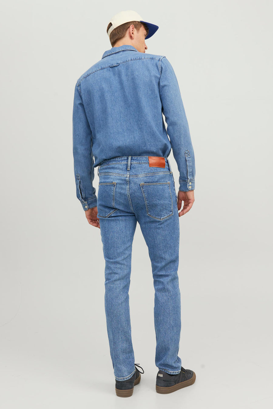 Jean &agrave; coupe droite - bleu
