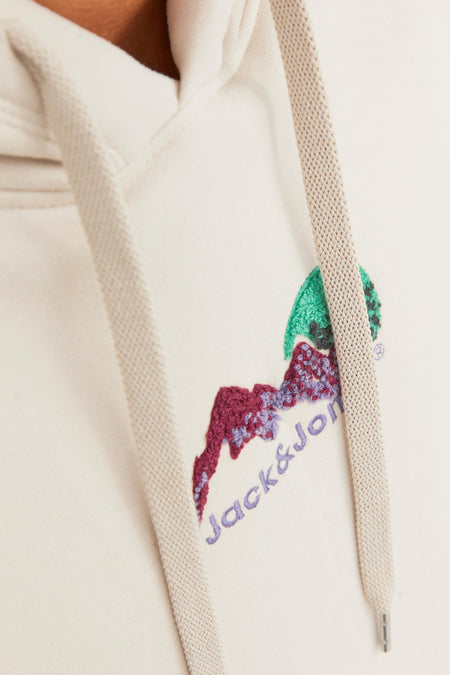 Sweat à capuche Écru - ORIGINALS BY JACK & JONES