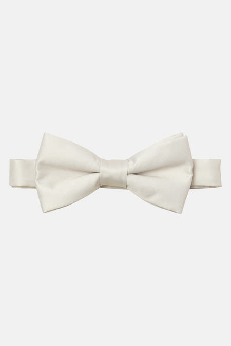 Ecru strikje van ACCESSORIES BY JACK & JONES, effen stof en verstelbare band.