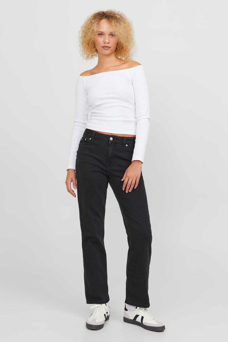 Jean &agrave; coupe droite - noir