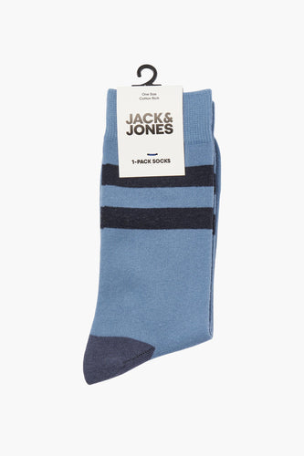 Blauw gestreepte sok van Jack & Jones.