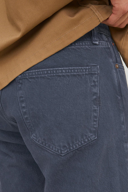 Jean &agrave; coupe carrot - gris