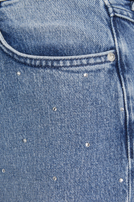 JXCIARA SLIM LONG RHS SLIT HW JEANS DNM