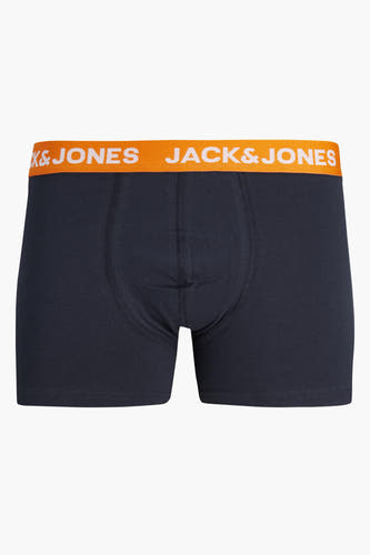 Boxer short bleu d'ACCESSORIES BY JACK & JONES avec une ceinture orange à logo.