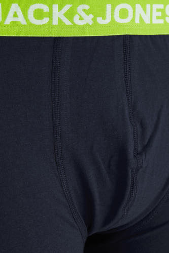 Blauwe boxers van ACCESSORIES BY JACK & JONES, met een elastische tailleband met logo.