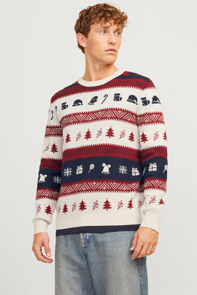 Pull à col rond - multicolore