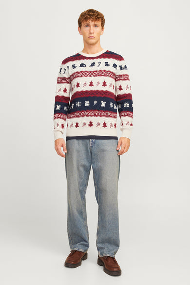 Pull à col rond - multicolore