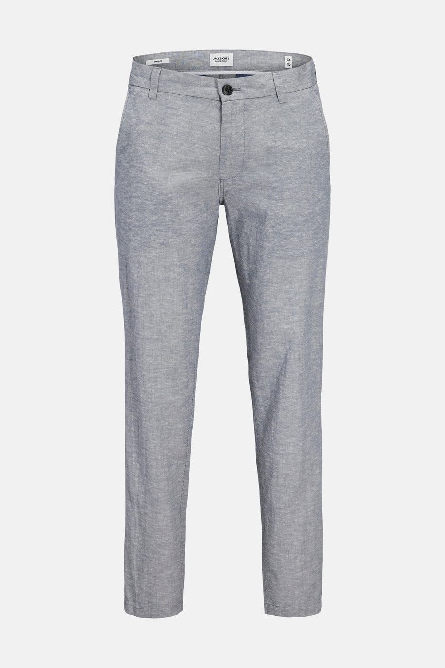 Chino bleu de Jack & Jones Jeans Intelligence, avec une coupe slim et une fermeture à boutons.