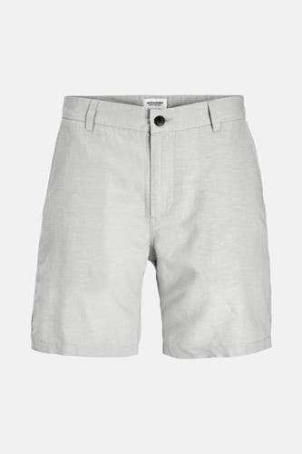 Short beige de JACK & JONES JEANS INTELLIGENCE, couleur unie avec fermeture à boutons.