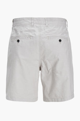 Short beige de JACK & JONES JEANS INTELLIGENCE, avec des poches arrière et des détails de boutons.