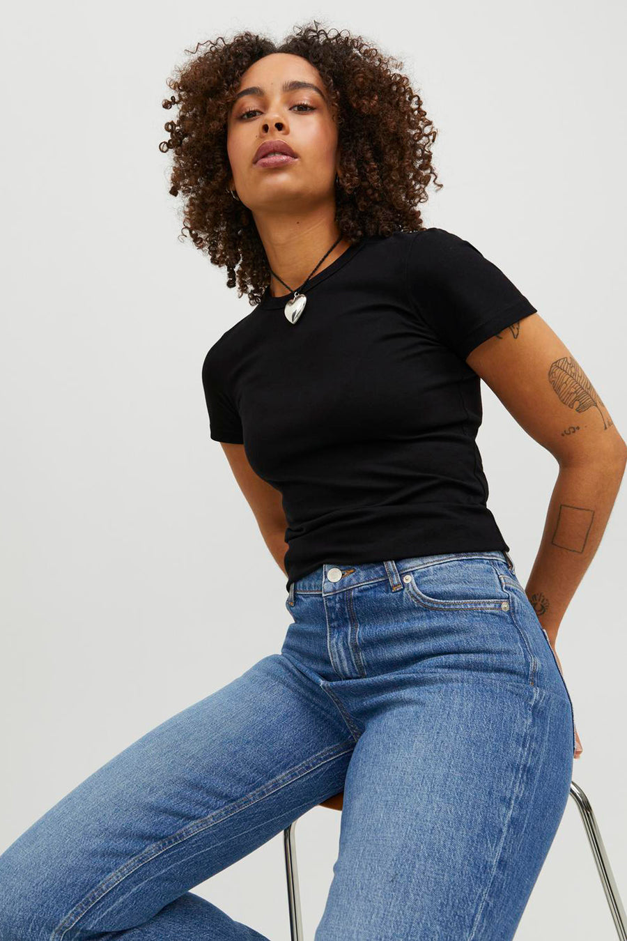 T-shirt à manches courtes - noir - JJXX