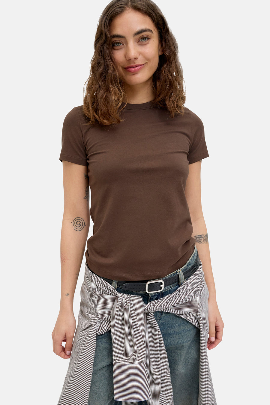 T-shirt à manches courtes - brun - JJXX