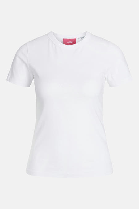 T-shirt blanc à manches courtes de JJXX, modèle simple et élégant.