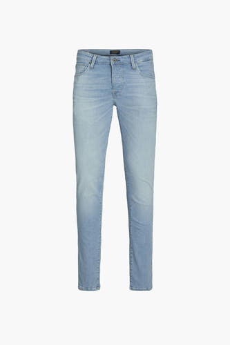 Lichtblauwe slim fit jeans van JACK & JONES JEANS INTELLIGENCE, effen en ongedragen.
